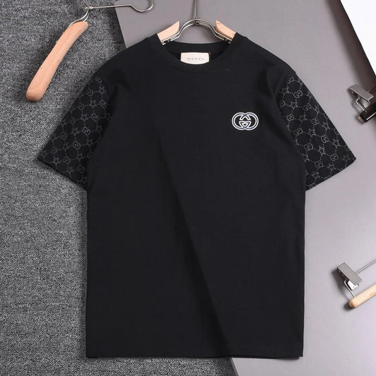 2024 Classic black Embroidered Logo T-Shirt